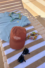 Load image into Gallery viewer, Terrycloth Crochet Women's Polo in Blue