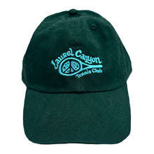 Load image into Gallery viewer, Unisex Laurel Canyon Tennis Club Embroidered Cotton Tennis Hat in Pacific Green