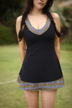 Load image into Gallery viewer, 1972 Tennis Active Dress with Built-in Bra & Shorts in Black