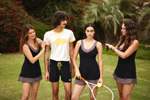 Load image into Gallery viewer, 1972 Tennis Active Dress with Built-in Bra & Shorts in Black