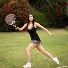 Load image into Gallery viewer, 1972 Tennis Active Dress with Built-in Bra & Shorts in Black