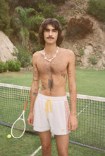 Load image into Gallery viewer, 1972 Unisexy Tennis Shorts in White Terrycloth