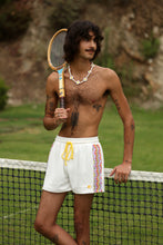 Load image into Gallery viewer, 1972 Unisexy Tennis Shorts in White Terrycloth