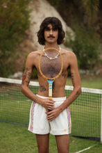 Load image into Gallery viewer, 1972 Unisexy Tennis Shorts in White Terrycloth