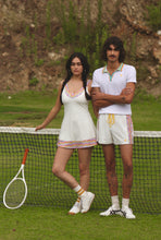 Load image into Gallery viewer, 1972 Tennis Active Dress with Built-in Bra & Shorts in White