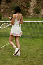 Load image into Gallery viewer, 1972 Tennis Active Dress with Built-in Bra & Shorts in White