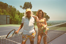 Load image into Gallery viewer, Melty Racquet Floral Printed Tennis Bikini Bottoms