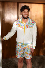 Load image into Gallery viewer, Love All Paisley Printed Unisexy White Track Jacket