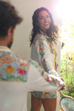 Load image into Gallery viewer, Love All Paisley Printed Unisexy White Track Jacket