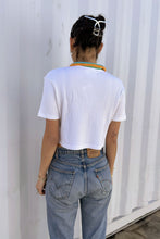 Load image into Gallery viewer, Cotton Knit Crochet Polo - Boxy Crop Top