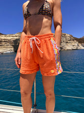 Load image into Gallery viewer, 1972 Unisexy Tennis Shorts in Spritz Orange Terry
