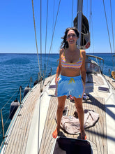 Load image into Gallery viewer, 1972 Unisexy Tennis Shorts in Sky Blue Terry