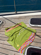Load image into Gallery viewer, 1972 Unisexy Tennis Shorts in Grass Green Terry