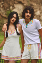 Load image into Gallery viewer, 1972 Tennis Active Dress with Built-in Bra & Shorts in White