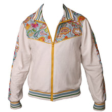 Load image into Gallery viewer, Love All Paisley Printed Unisexy White Track Jacket