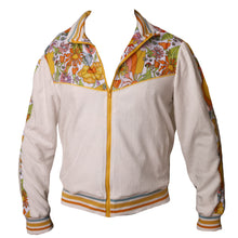 Load image into Gallery viewer, Melty Racquet Floral Printed Unisexy White Track Jacket