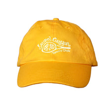 Load image into Gallery viewer, Unisex Laurel Canyon Tennis Club Embroidered Cotton Tennis Hat in Mellow Yellow