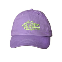Load image into Gallery viewer, Unisex Laurel Canyon Tennis Club Embroidered Cotton Tennis Hat in Purple Haze
