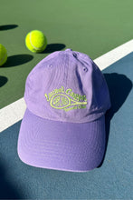 Load image into Gallery viewer, Unisex Laurel Canyon Tennis Club Embroidered Cotton Tennis Hat in Purple Haze