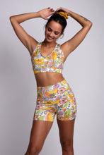 Load image into Gallery viewer, Melty Racquet Floral Printed Biker Shorts with Pockets