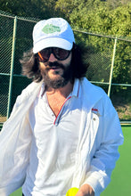 Load image into Gallery viewer, Unisex Laurel Canyon Tennis Club Embroidered Cotton Tennis Hat in Classic White