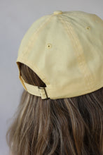 Load image into Gallery viewer, Unisex Laurel Canyon Tennis Club Embroidered Cotton Tennis Hat in LA Yellow

