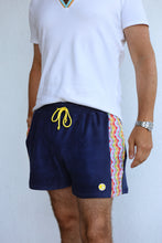 Load image into Gallery viewer, 1972 Unisexy Tennis Shorts in Navy Blue Terry
