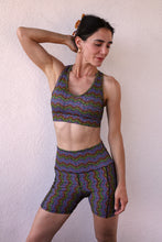 Load image into Gallery viewer, 1972 Sports Bra in Black Rainbow Print
