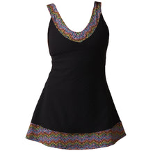 Load image into Gallery viewer, 1972 Tennis Active Dress with Built-in Bra &amp; Shorts in Black
