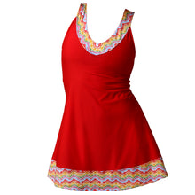 Load image into Gallery viewer, 1972 Tennis Active Dress with Built-in Bra &amp; Shorts in Red
