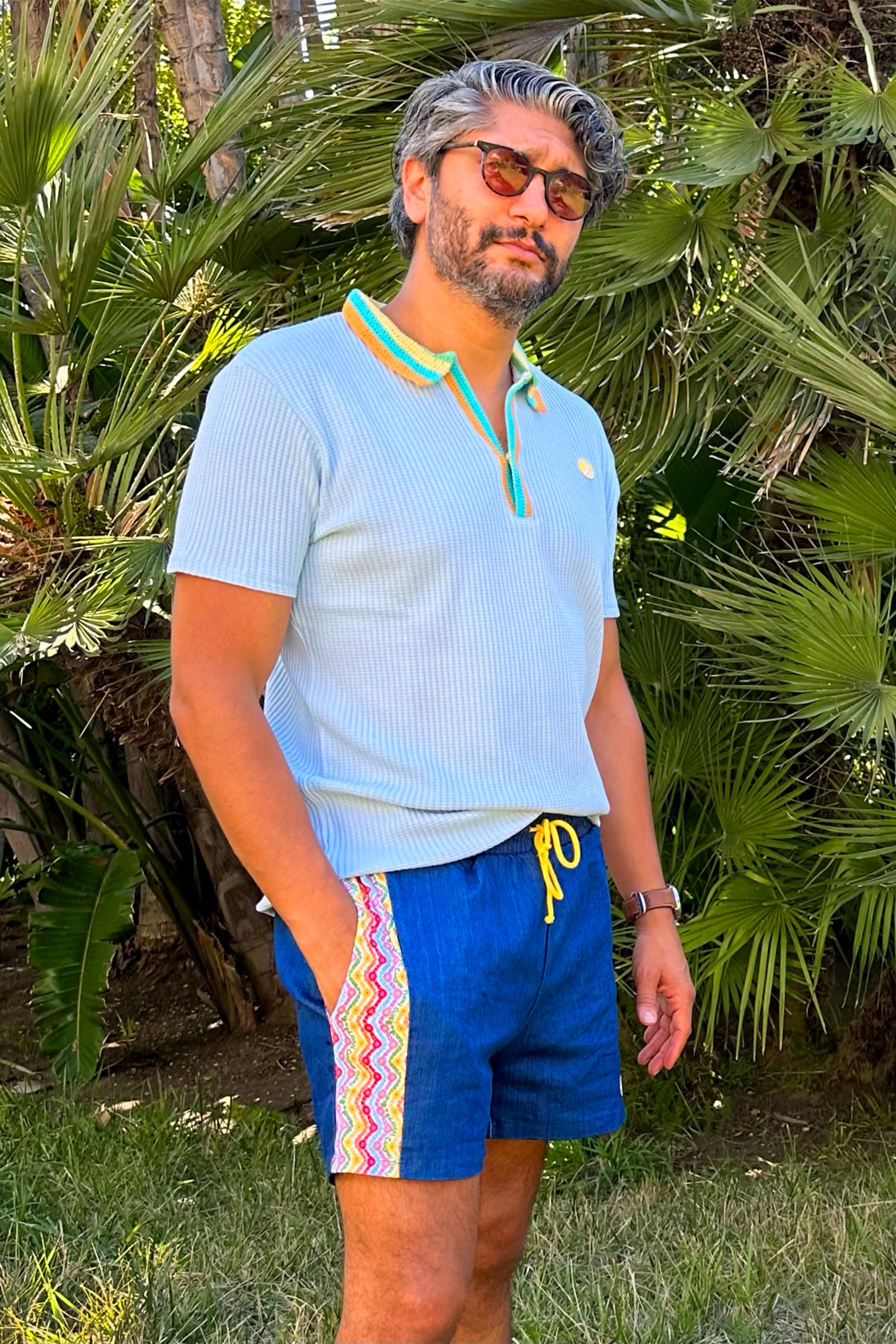 1972 Unisexy Tennis Shorts in Japanese Denim – Laurel Canyon