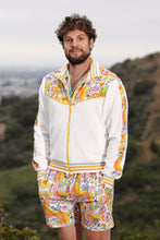 Load image into Gallery viewer, Melty Racquet Floral Printed Unisexy White Track Jacket
