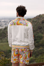 Load image into Gallery viewer, Melty Racquet Floral Printed Unisexy White Track Jacket
