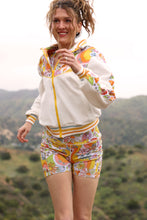 Load image into Gallery viewer, Melty Racquet Floral Printed Unisexy White Track Jacket
