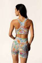 Load image into Gallery viewer, Love All Paisley Printed Biker Shorts with Pockets
