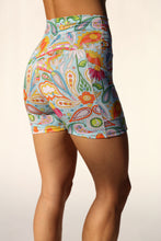 Load image into Gallery viewer, Love All Paisley Printed Biker Shorts with Pockets
