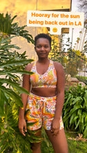 Load image into Gallery viewer, Melty Racquet Unisexy Floral Printed Tennis Shorts
